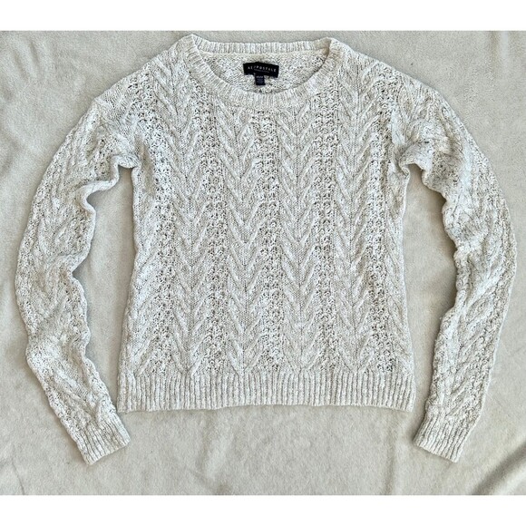 Aéropostale Loose Knit Chevron Sweater size XS Semi-Sheer - Picture 9 of 9